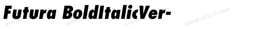 Futura BoldItalicVer字体转换